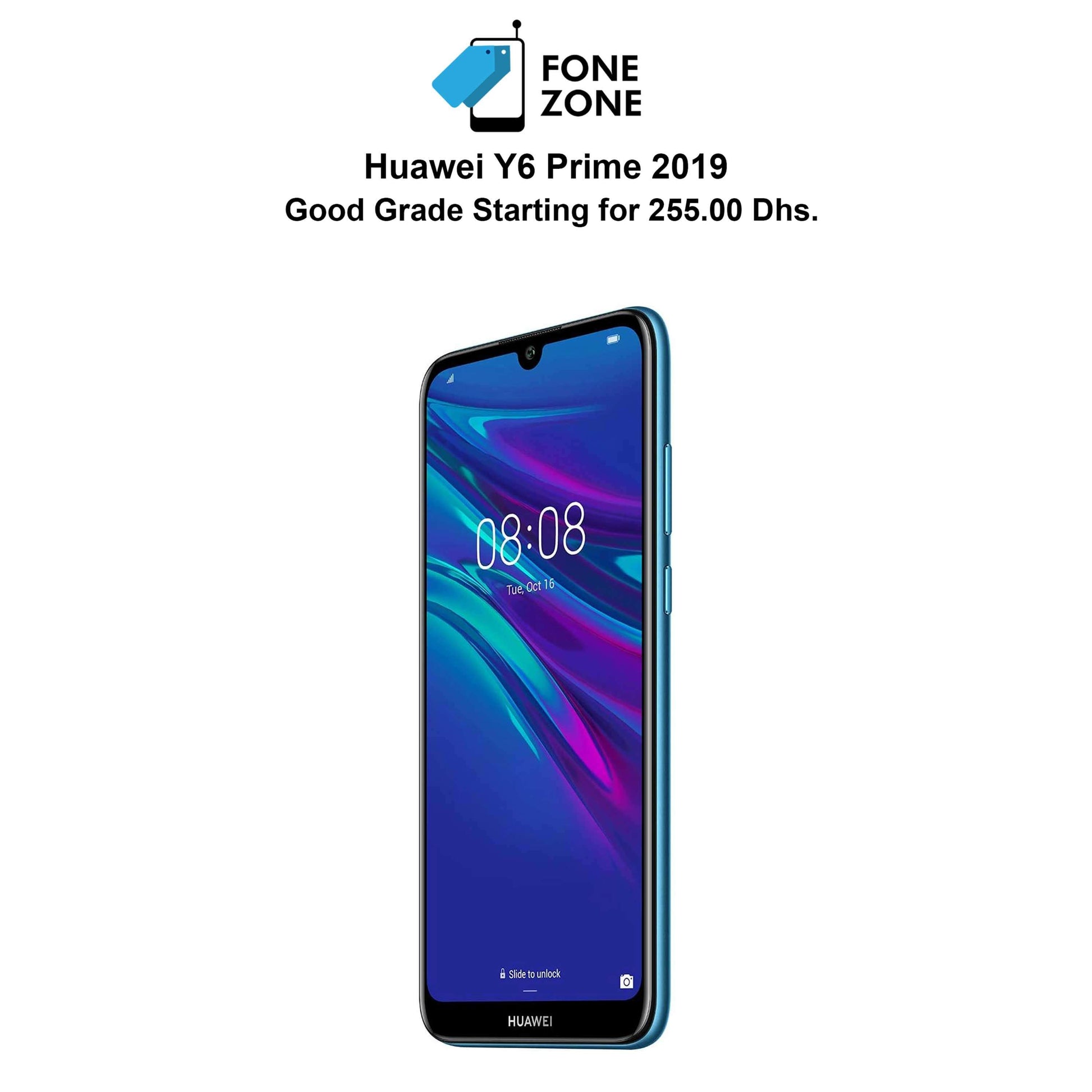 Huawei Y6 Prime 2019 Sapphire Blue on sale now in KSA