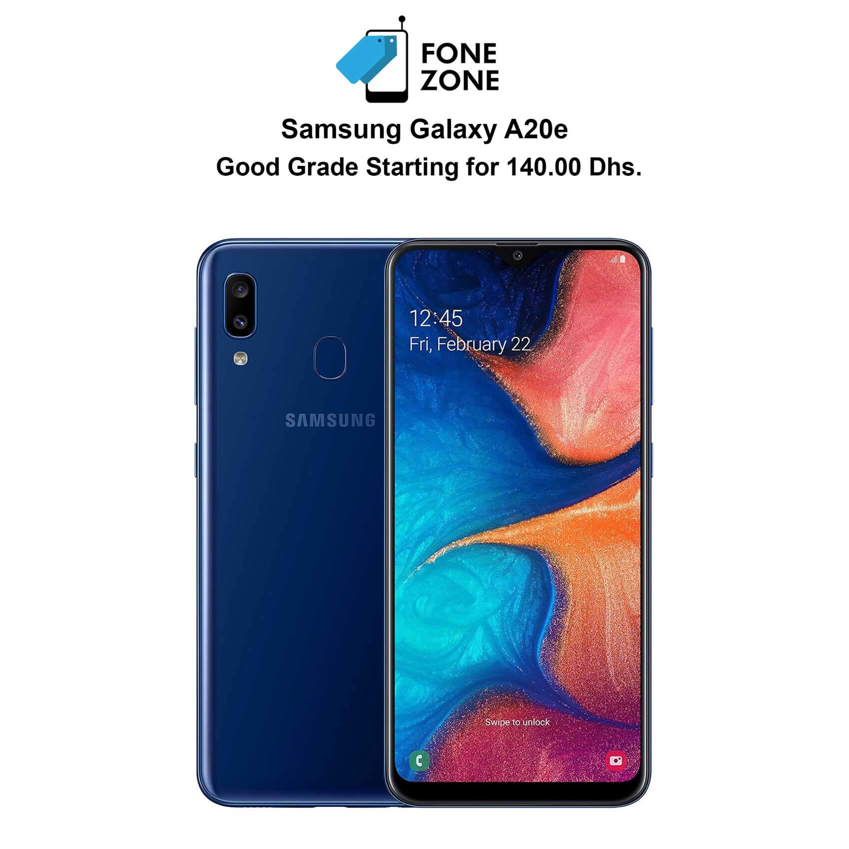 Samsung Galaxy A20e Blue at Fonezone.me