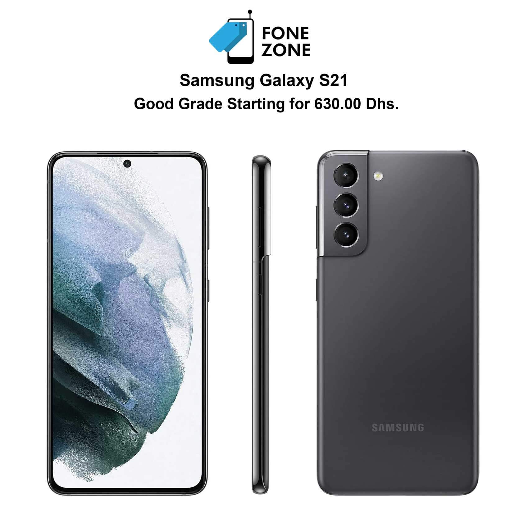 Buy Samsung Galaxy S21 Phantom Gray at best price in Saudi Arabia on Fonezone.me