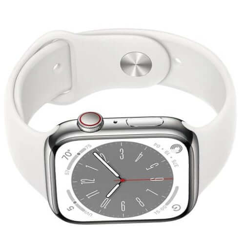 Apple Watch Series 8 Silver – 45mm with advanced features, now in Saudi Arabia