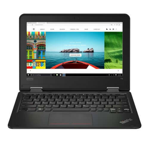 Second-hand Thinkpad 11e Yoga with an 11.6-inch screen, a perfect tablet-laptop hybrid in Jeddah.