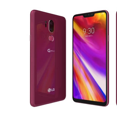 LG G7 ThinQ 64GB, 4GB Ram Raspberry Rose Smartphone - KSA