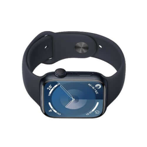 Side View of Apple Watch Series 9 Midnight Aluminium in Saudi Arabia