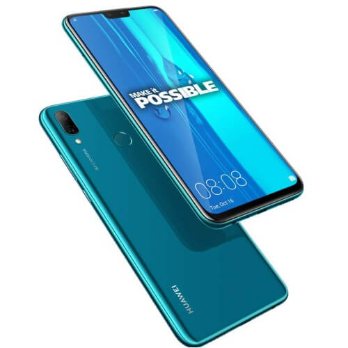 Huawei Y9 2019 128GB, 6GB Ram single sim Sapphire Blue smartphone in Saudi Arabia
