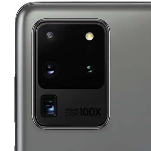 A powerful Samsung Galaxy S20 Ultra 5G with a 128GB storage and 12GB RAM, available in KSA