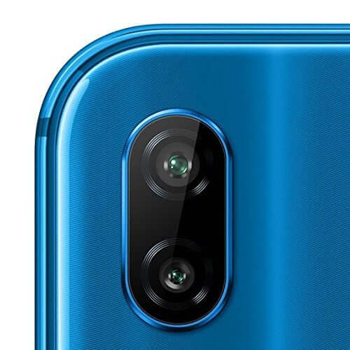Huawei P20 Lite Dual SIM Blue with portrait mode camera in Dammam at Fonezone.me