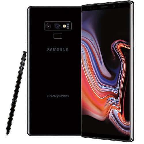 Samsung Galaxy Note 9 ブラック Samsung Galaxy Note9 64GB 4GB RAM, Single Sim Midnight Black