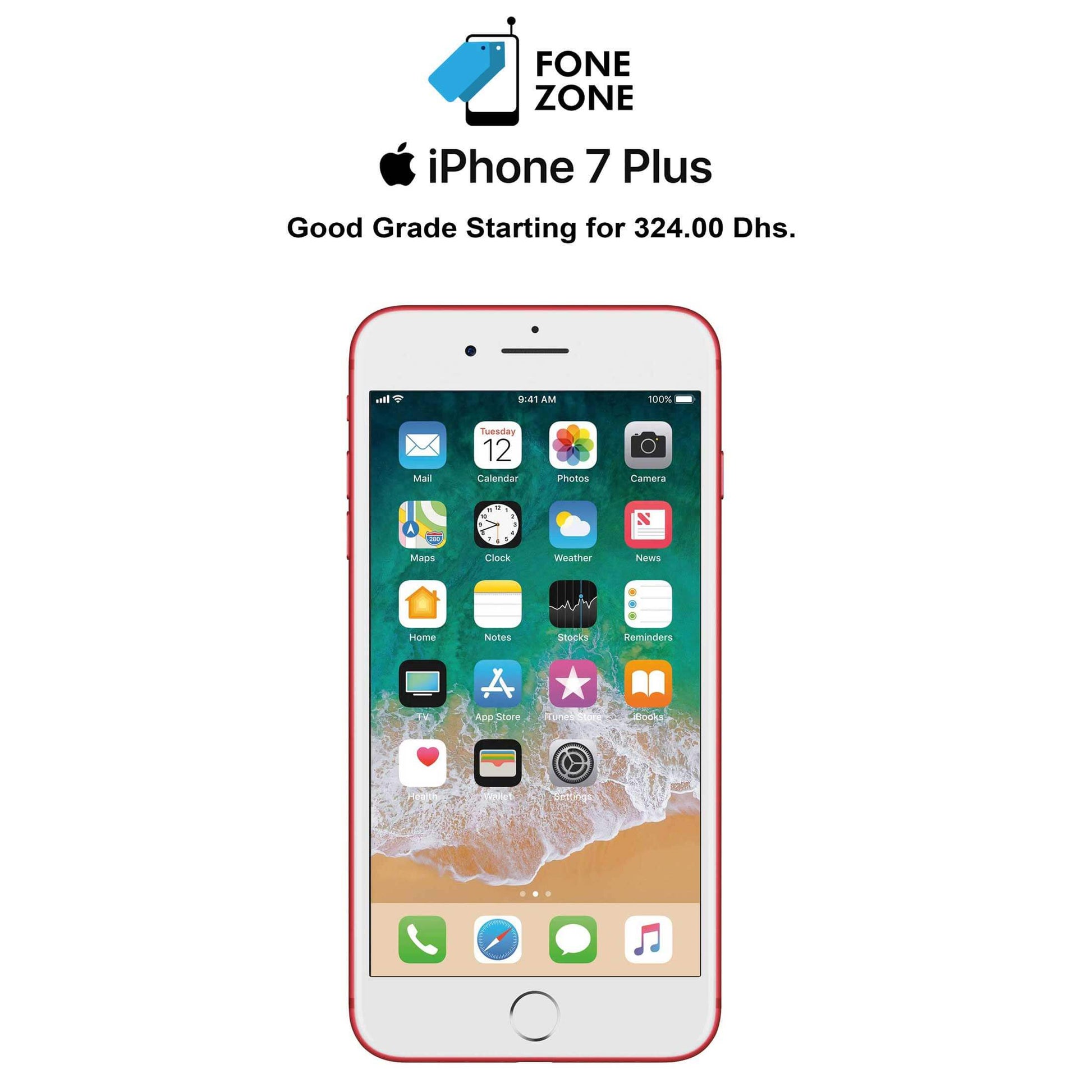 Apple iPhone 7 Plus, Red for sale in KSA - Buy today