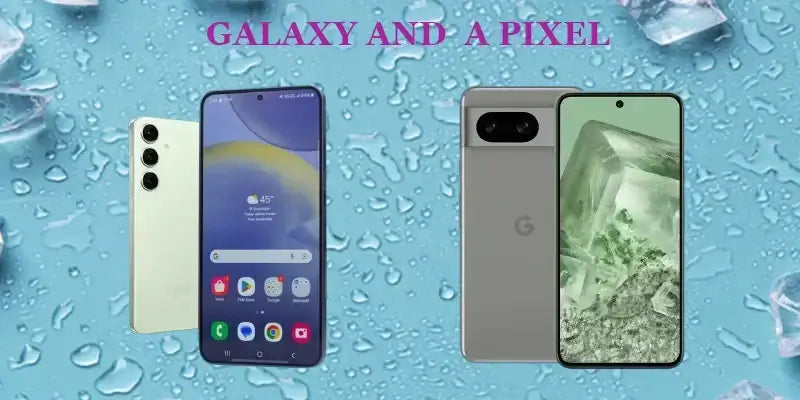 Pixel and Galaxy smartphones showcasing features coming to other devices.