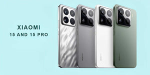 Xiaomi 15 and 15 Pro smartphones showcasing their sleek designs and color options.