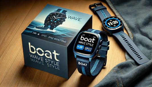 boAt Wave Style: 1.69" HD Display, HR & SpO2, Deep Blue