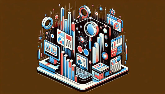 5 Best Market Research Tools visualized through digital elements and graphs representing data analysis.