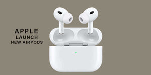 Apple's new AirPods showcasing the latest design and technology advancements.