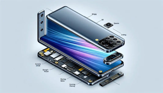 Diagram of Apple iPhone 13 Mini showing internal components and features.