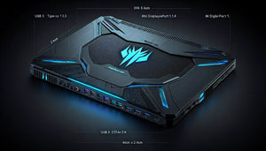 Acer Predator Helios 300 gaming laptop featuring impressive design and connectivity ports.
