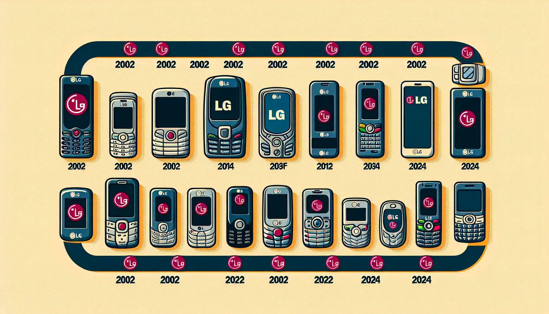 All LG Phones Evolution From 2002-2024