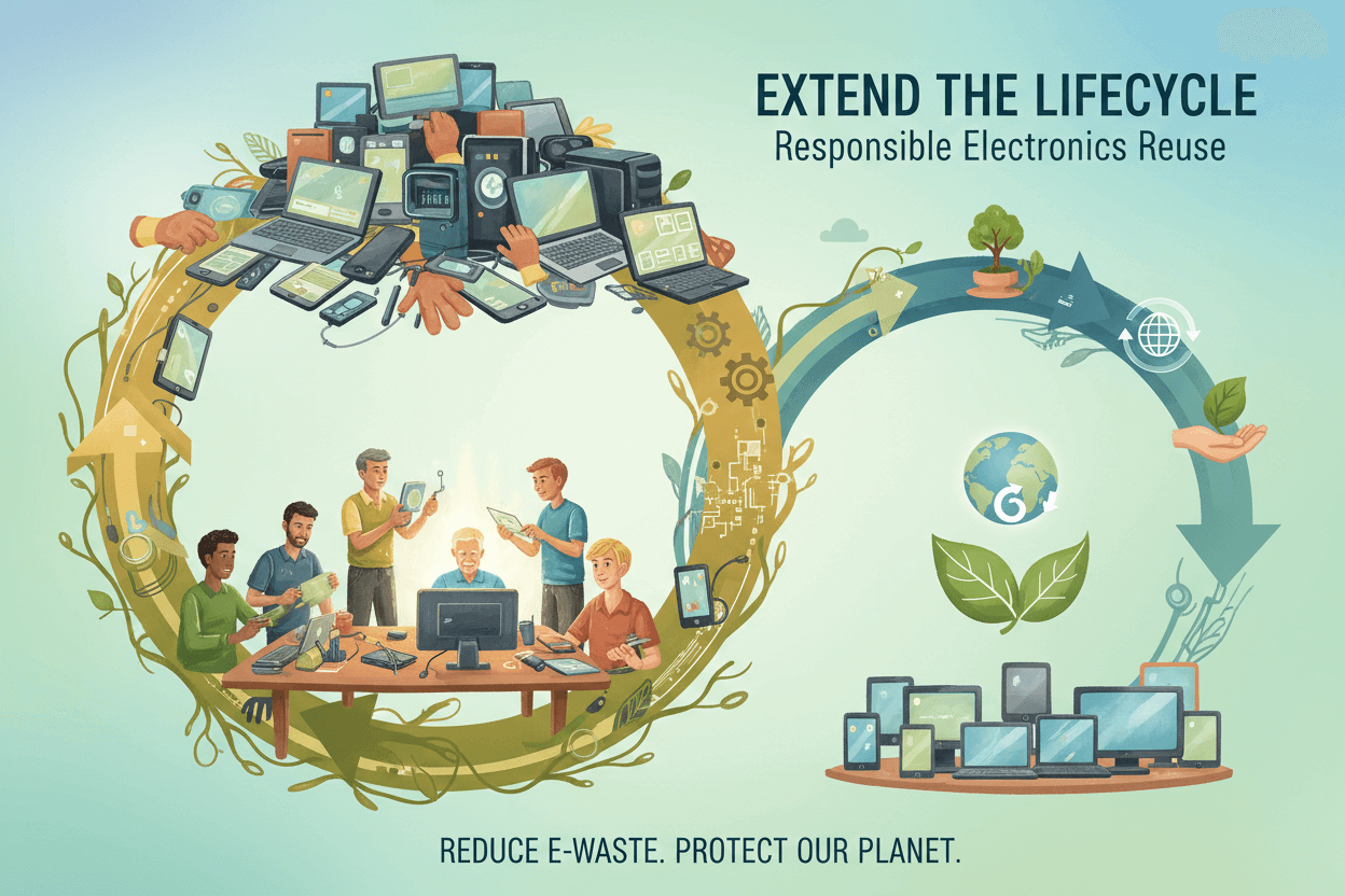 Reusing Electronics Reduces E-Waste Burden