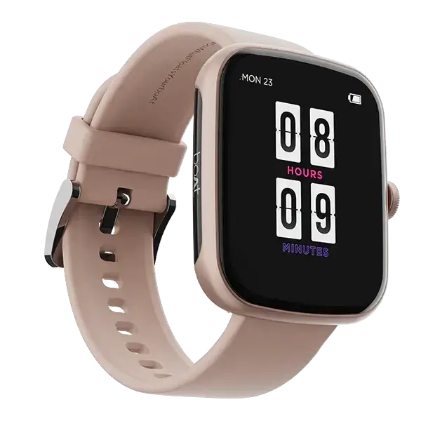 boAt Wave Style Smartwatch – 1.69" HD Display, HR & SpO2 (Beige)