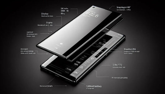 Xiaomi Redmi Turbo 3 smartphone showcasing features like display and battery specifications.