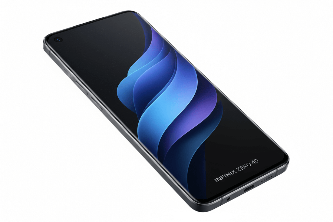 Infinix Zero 40 enhances selfies with powerful front lens.