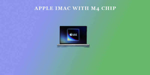 Apple iMac with M4 chip showcased on a colorful background, highlighting Apple's latest design.