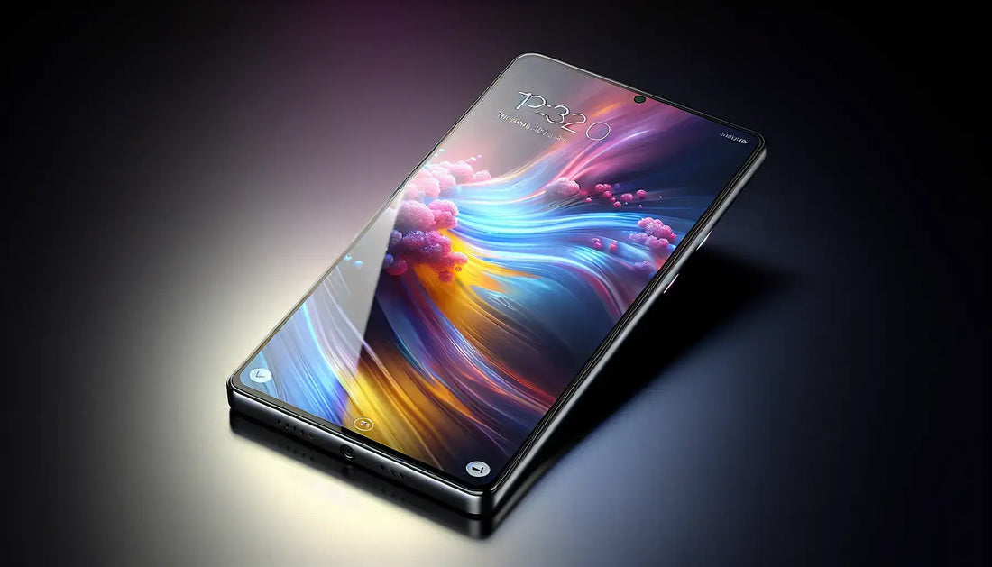 Oppo F1S smartphone displayed on a sleek surface with vibrant colors and a modern design.