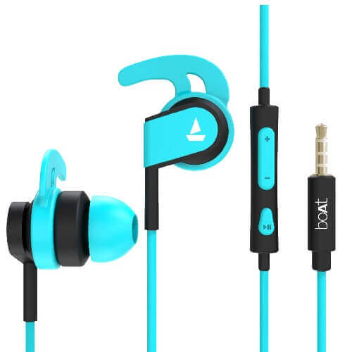  boAt Bassheads 242 in Ear Wired Earphones with Mic(Blue) Brand New