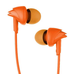 "boAt Bassheads 100 Wired Earphones with Mic (Mint Orange) - Fonezone.me