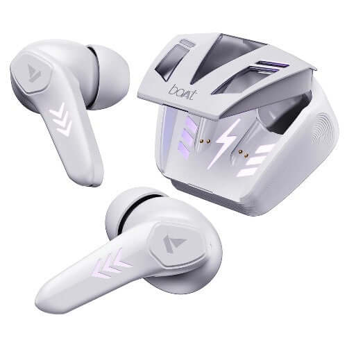 boAt Airdopes 190 True Wireless in Ear Earbuds with Beast 40H Playtime, White Sabre Brand New