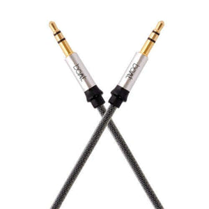 boAt AUX 500 3.5mm Male to Male Gold Plated Connectors,Audio Cable for Smartphone,1.5 Meter(Silver Metallic) Brand New