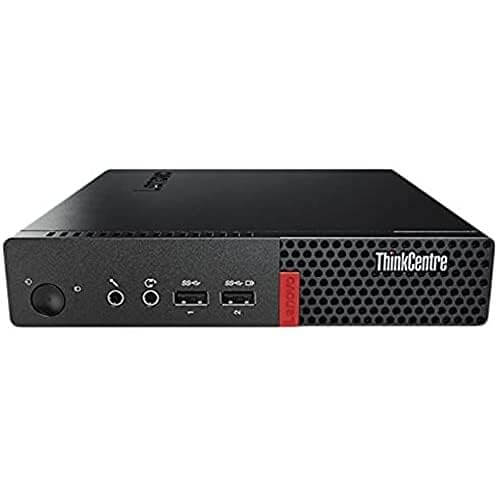Lenovo ThinkCenter M910Q, Renewed Business Tiny PC, compact design, front ports, sleek black finish