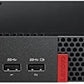 Lenovo ThinkCenter M910Q Renewed Business Tiny PC front view with USB ports and audio jacks.