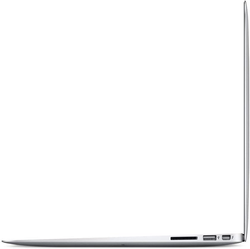 Apple MacBook Air 2014 showing side view with sleek design and ports.