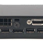 Back view of Lenovo ThinkCenter M910Q showing ports and connections for a compact business desktop PC.