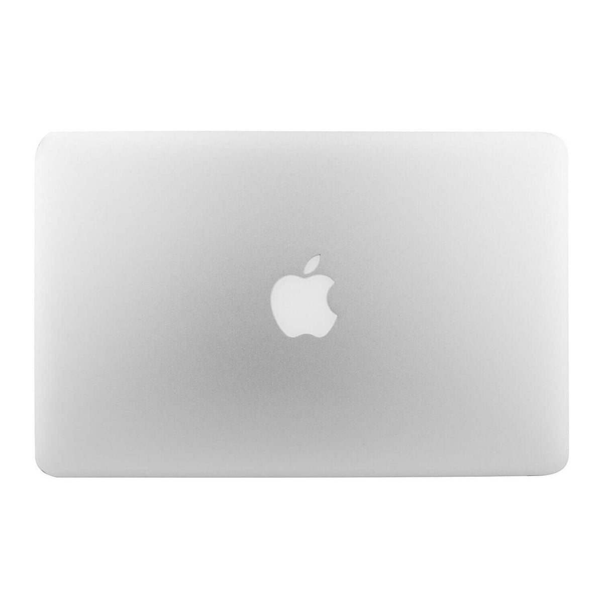 Apple MacBook Air 2014 sleek silver laptop with Apple logo on the cover.