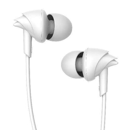 boAt BassHeads 100 in-Ear Wired Headphones with Mic (White) Brand New