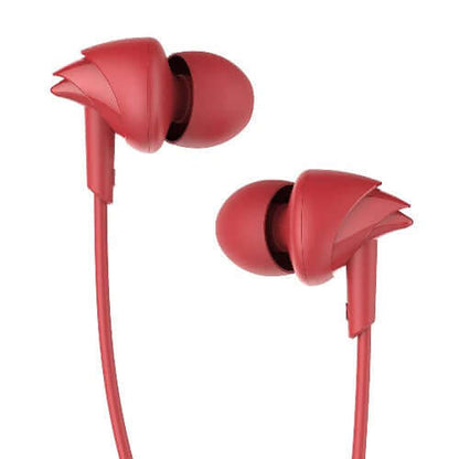 boAt Bassheads 100 in Ear Wired Earphones with Mic(Furious Red)Brand New