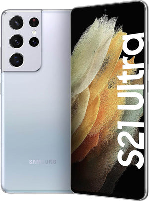 Samsung Galaxy S21 Ultra 5G Android Smartphone, Phantom Silver | At Fonezone