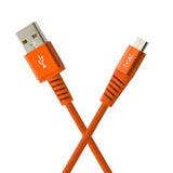 boAt Rugged V3 Braided Micro USB Cable ,Molten Orange  Brand New