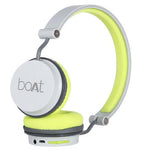 boAt Rockerz 400 Bluetooth On Ear Headphones With Mic With Upto 8 Hours,Grey/Green Brand New