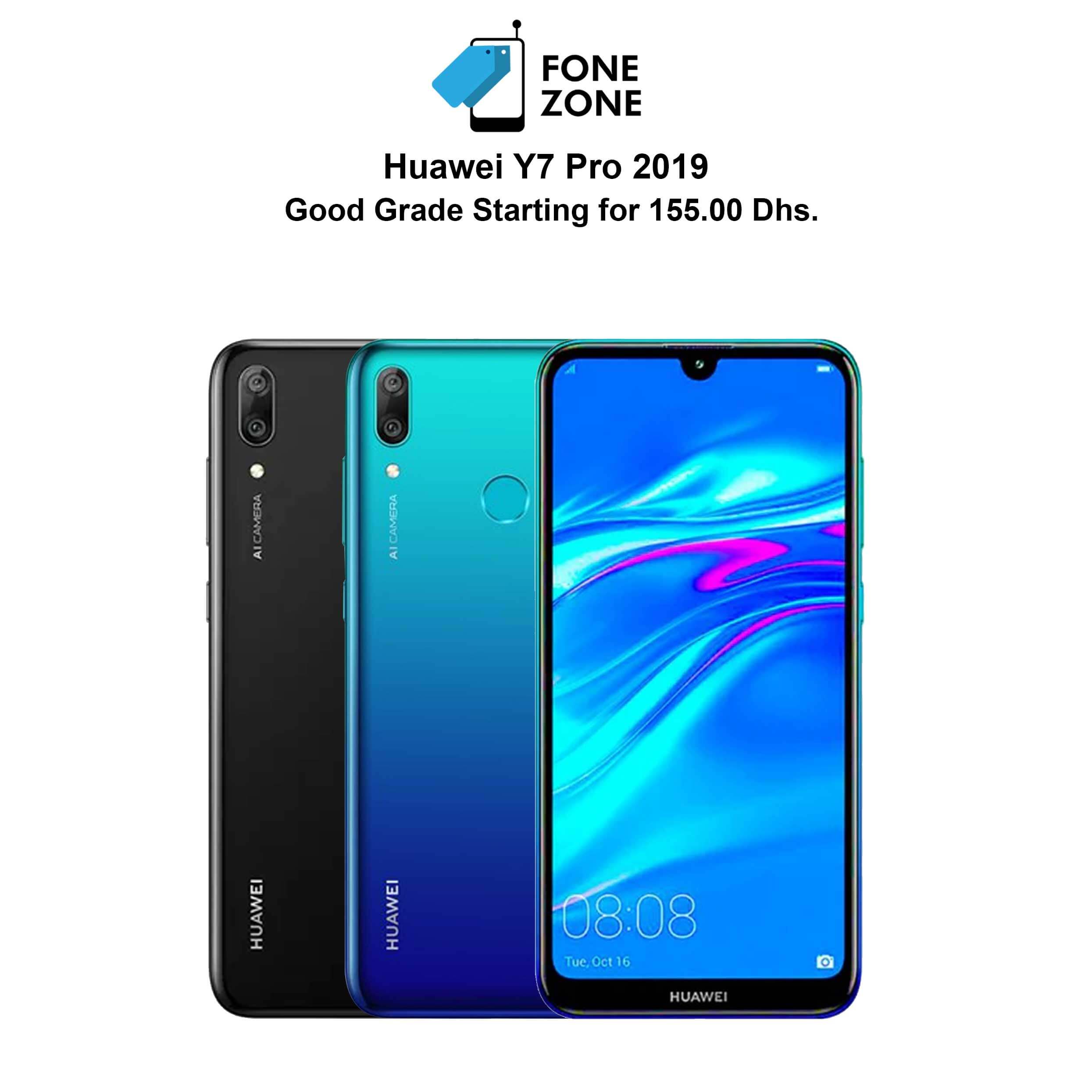 Huawei Y7 Pro 2019 64GB 4GB single sim in stunning Black
