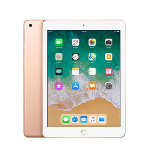 Apple iPad (6th generation) 128GB WiFi Silver with touchscreen display and home screen apps.