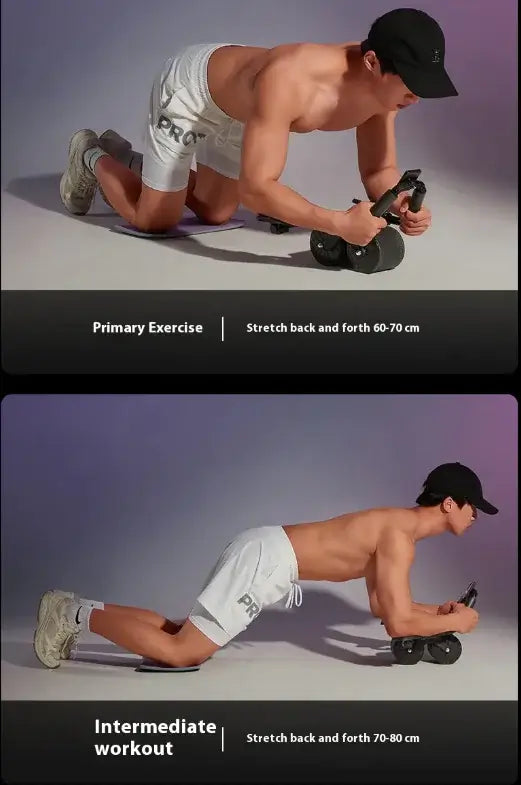 Automatic Rebound Abdominal Wheel with strong rebound system