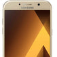 Samsung Galaxy A5 smartphone front view in Gold Sand color showcasing display and camera features.