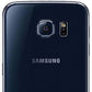 Samsung Galaxy S6 32GB Black Sapphire smartphone rear view featuring camera and Samsung logo.