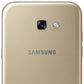 Samsung Galaxy A5 gold sand smartphone rear view with camera and LED flash.