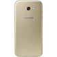 Back view of Samsung Galaxy A5 2017 in Gold Sand color showcasing its sleek design and camera features.