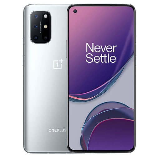 （にしゅらん）OnePlus 8T 8/128GB シルバー OnePlus 8T 128GB 8GB RAM single sim Lunar Silver Phone - KSA
