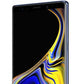 Samsung Galaxy Note 9 smartphone close-up showcasing the Ocean Blue color and display details.