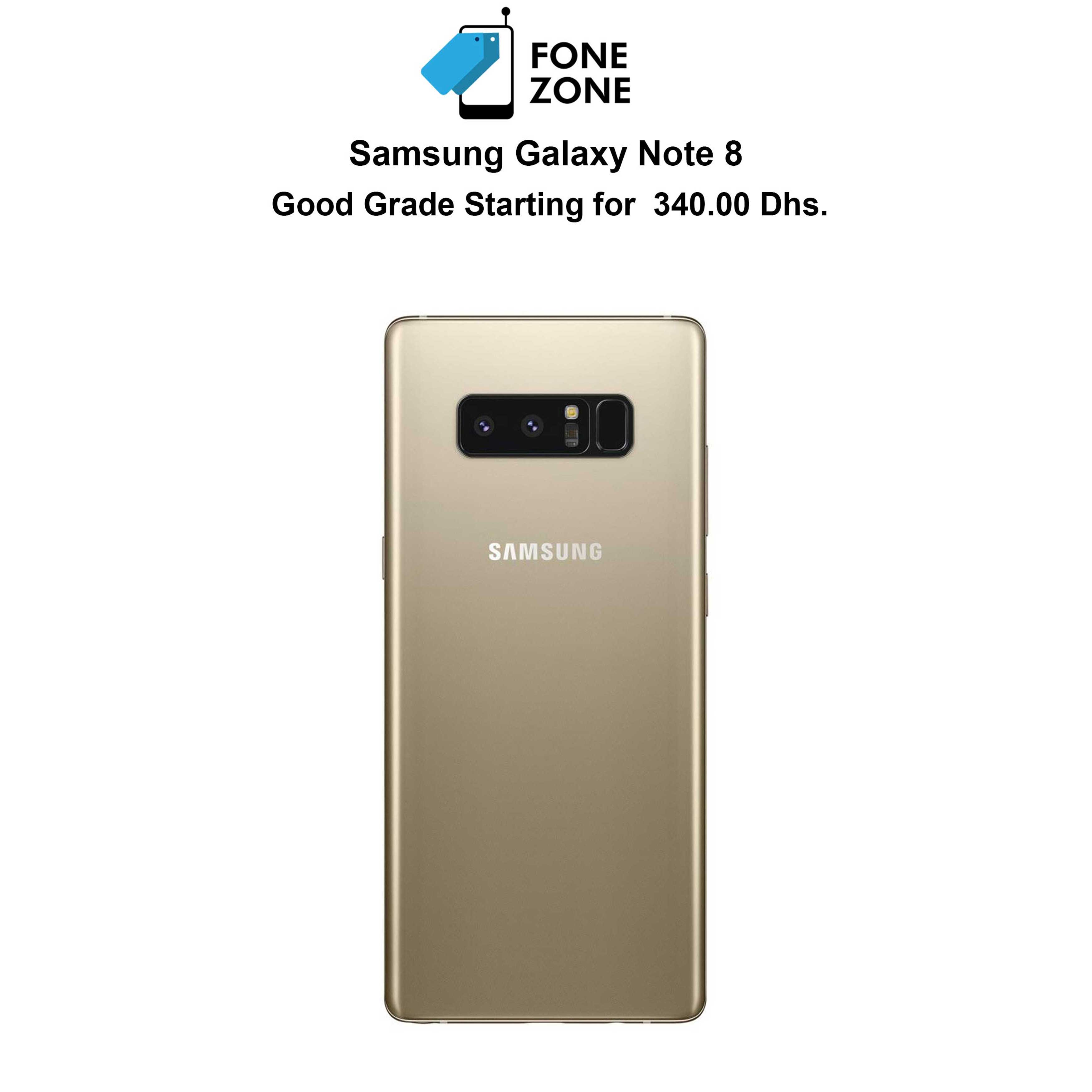 Samsung Galaxy Note 8 - 256GB, 6GB RAM, Maple Gold